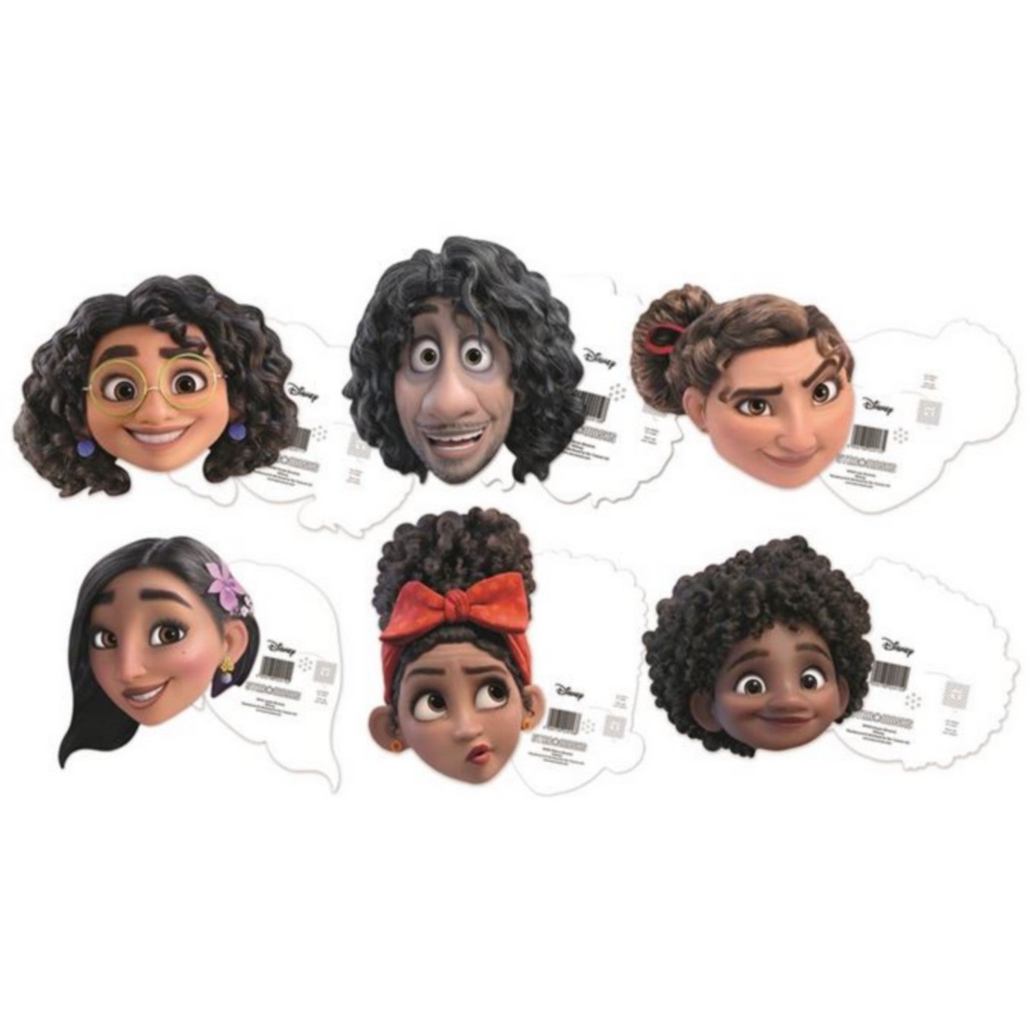 Lot De 6 Masques En Carton Bluey - Famille Et Amis Pour Fêtes à Thème