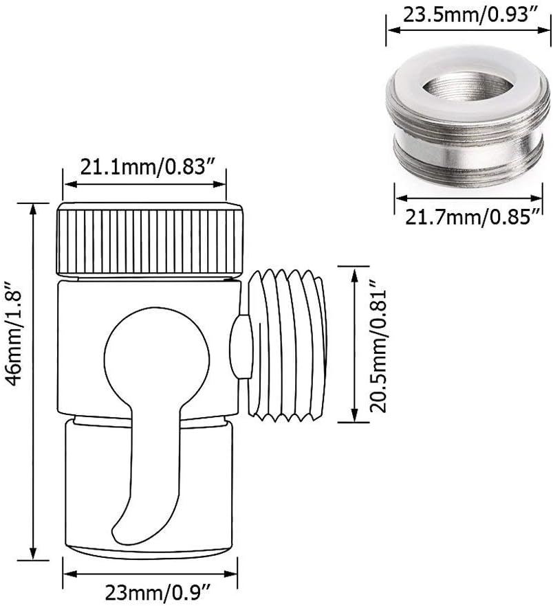 Tubo Doccia Lungo 6,5 Metri Con Deviatore E Spruzzatore Multiuso: Perfetto Per Lavare Il Cane, Innaffiare Piante E Pulire Casa. Adattatore Incluso, Si Installa In Un Minuto!