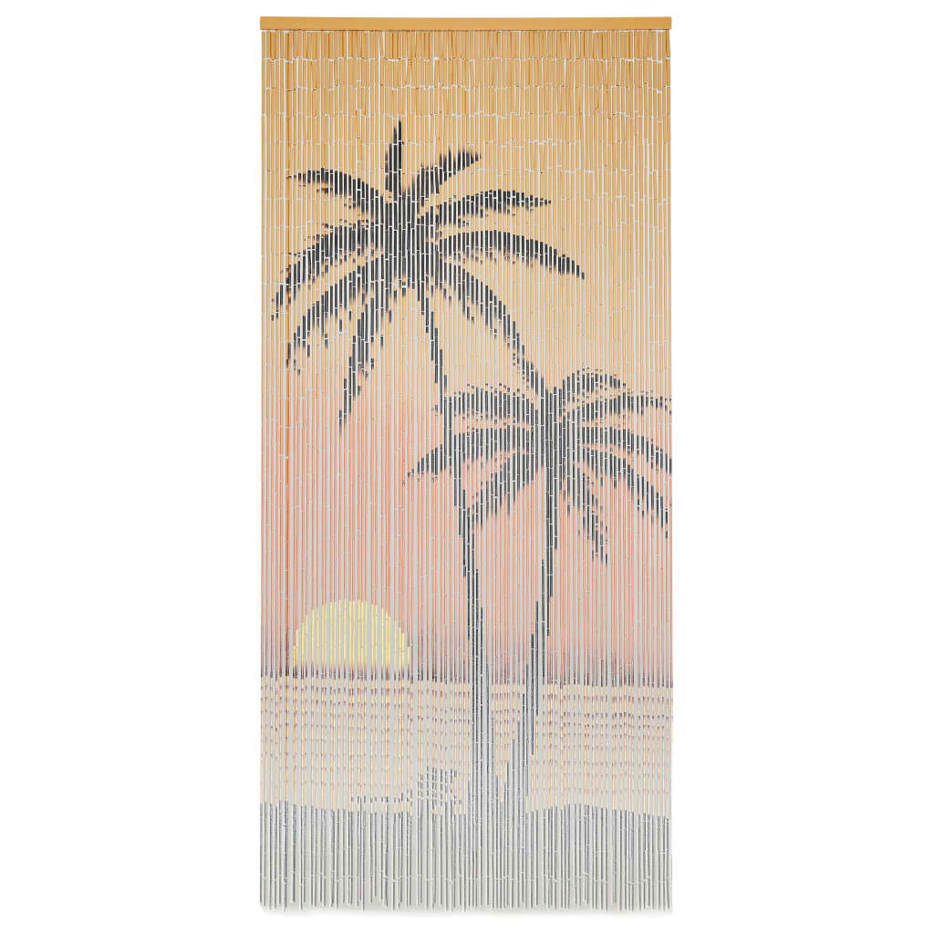 vidaXL Rideau de porte contre insectes Bambou 90 x 200 cm - 7