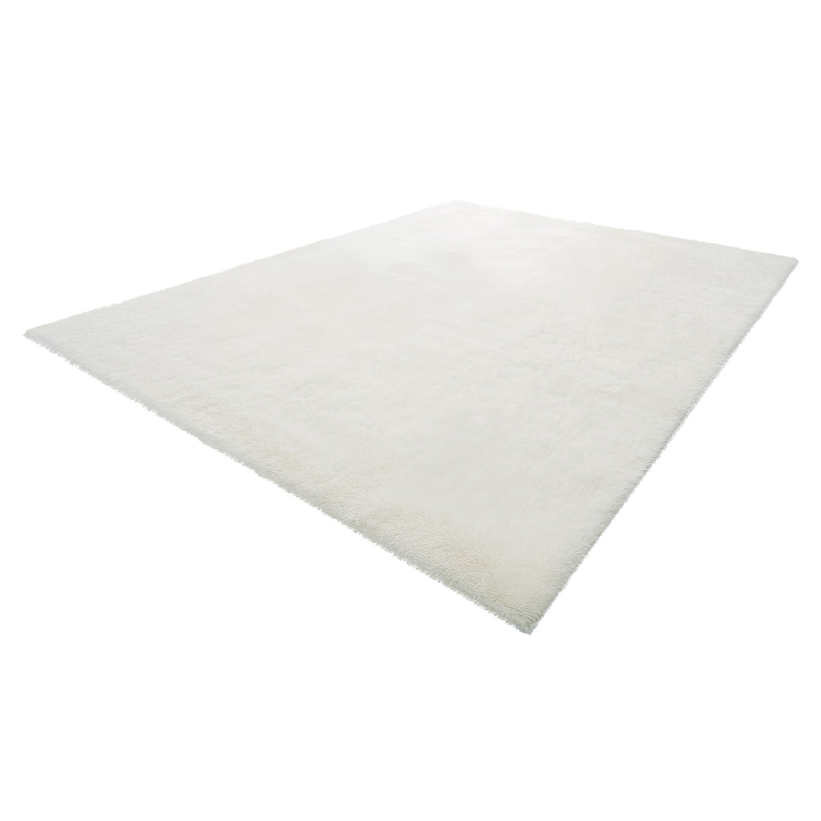 Tapete de sala VEVOR de pelo longo de 2,44 x 3,05 m, decoração moderna para interiores, antiderrapante, macio e espesso, não tecido, branco marfim - 9