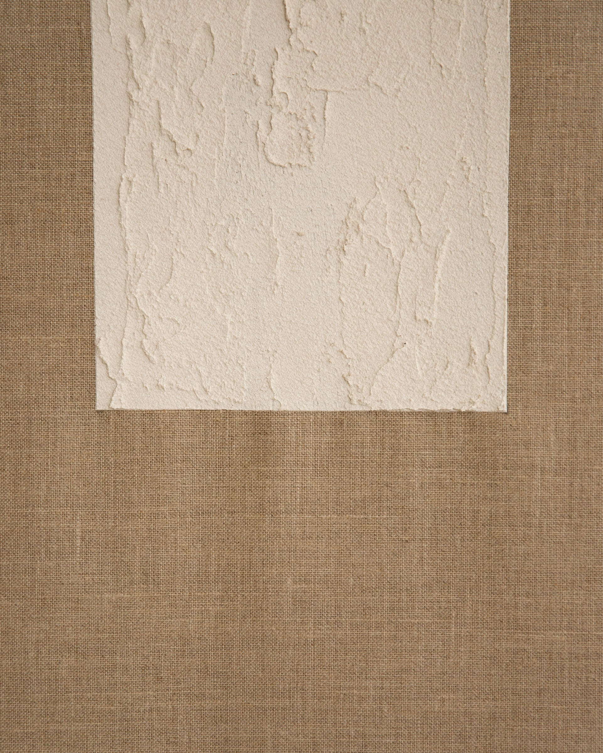 NIMBA - Tableau décoratif sur toile de lin avec cadre en bois marron foncé peint à la main à la peinture à l'huile 80x60cm - DECOWOOD - 3