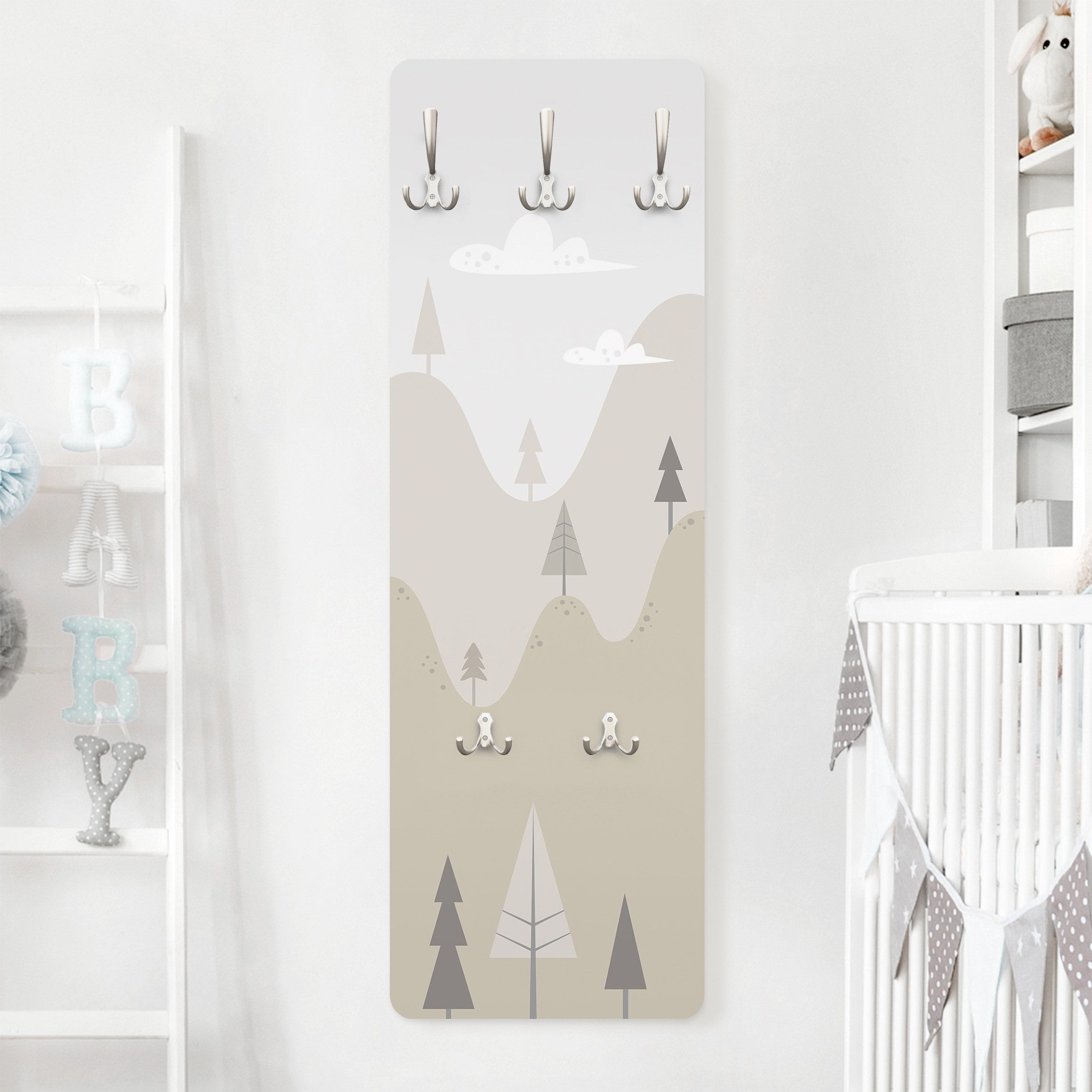 Porte-manteau Mural Hérisson Pour Chambre D'enfant - Métal - Neuf