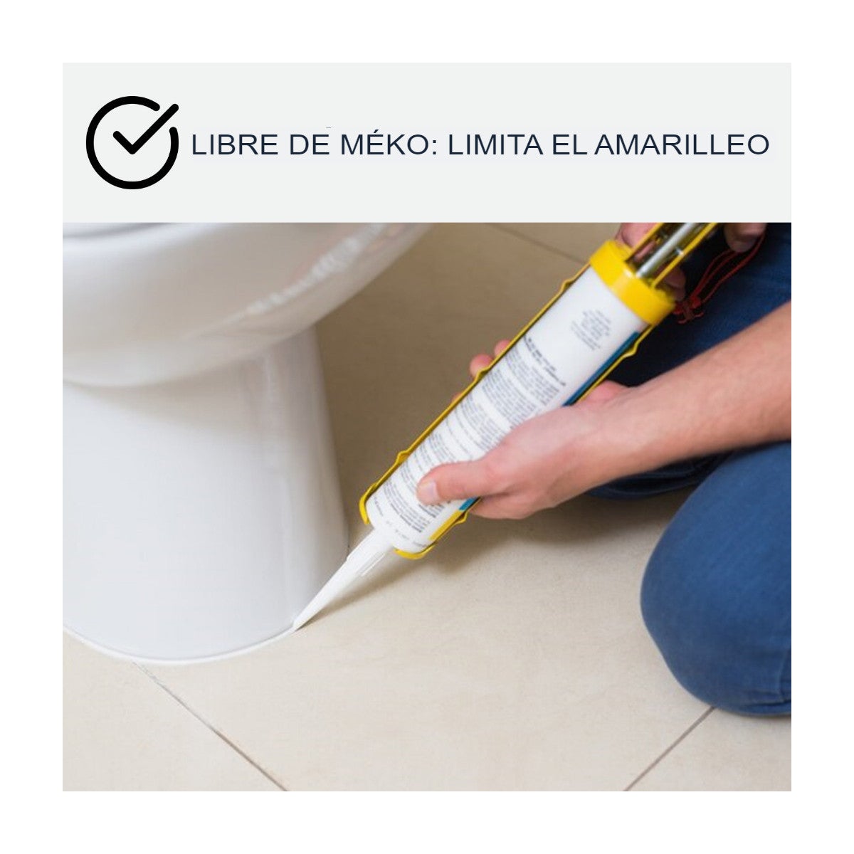 Silicona para ducha, bañera, lavabo - ARCASEALANT - 45 - 300 ml x 1 Blanco - ARCANE INDUSTRIES - 5