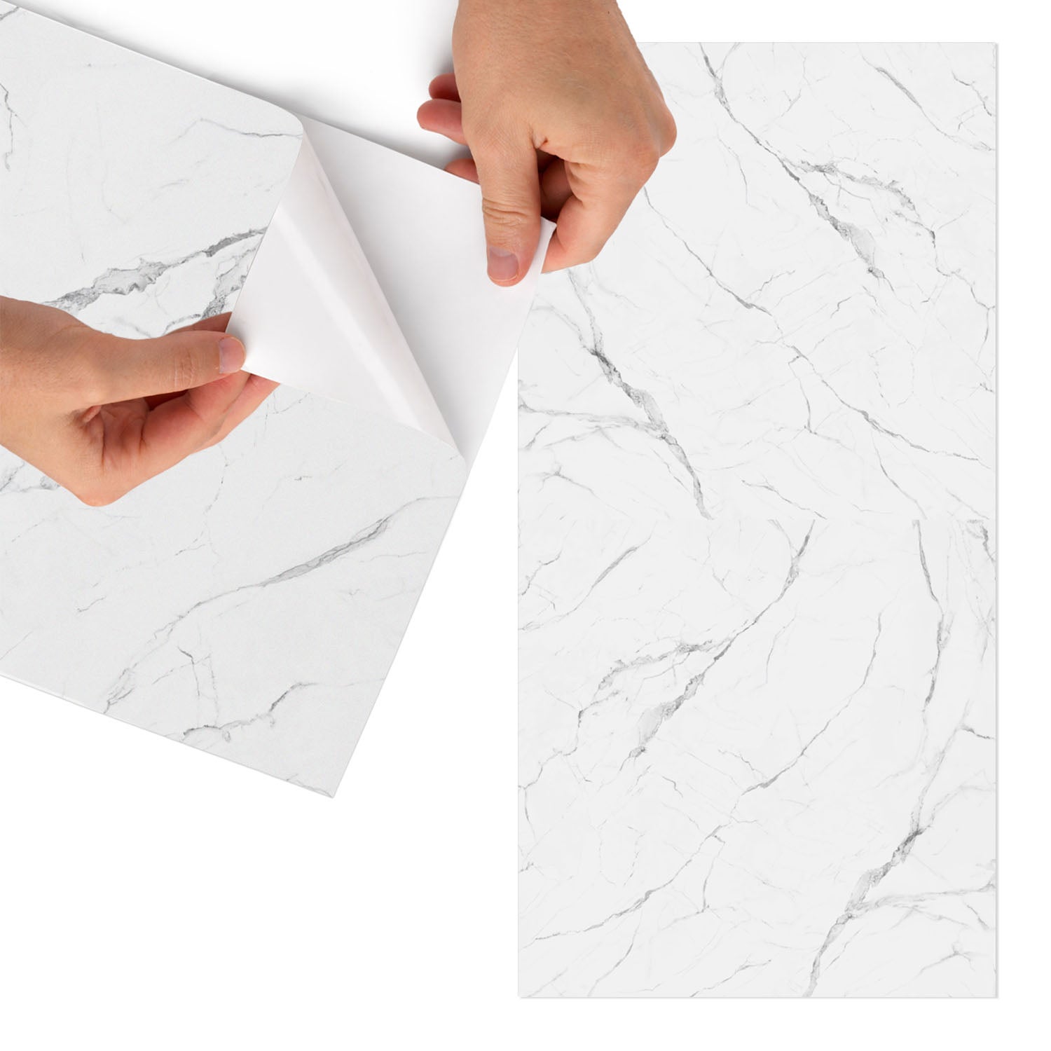 Dekoracyjna folia samoprzylepna na meble - szybka metamorfoza 65x130 cm Marmurowy wzór elegancja klasyka minimalizm - Tulup