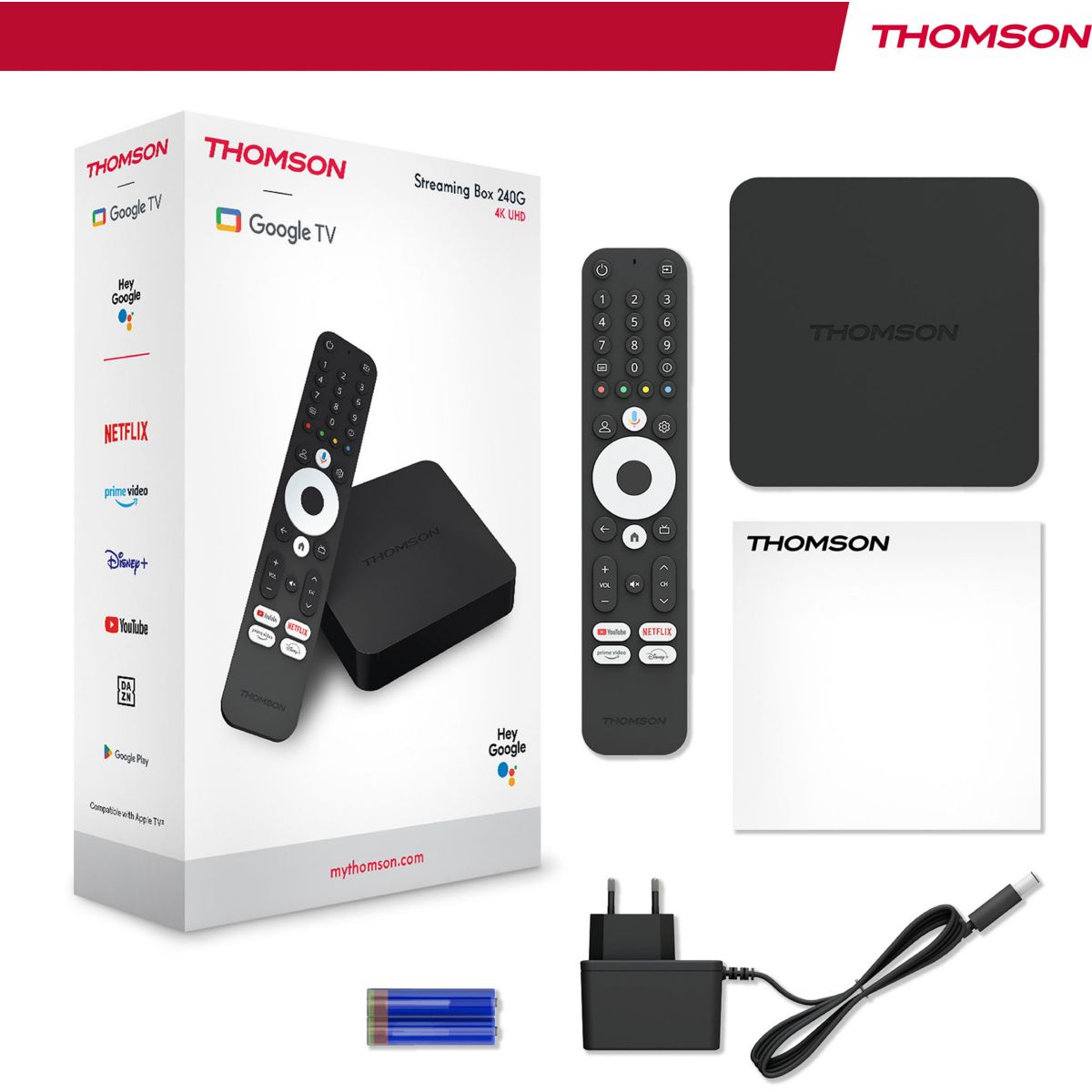 Passerelle multimédia THOMSON 240G Box 4K avec Google TV - 9