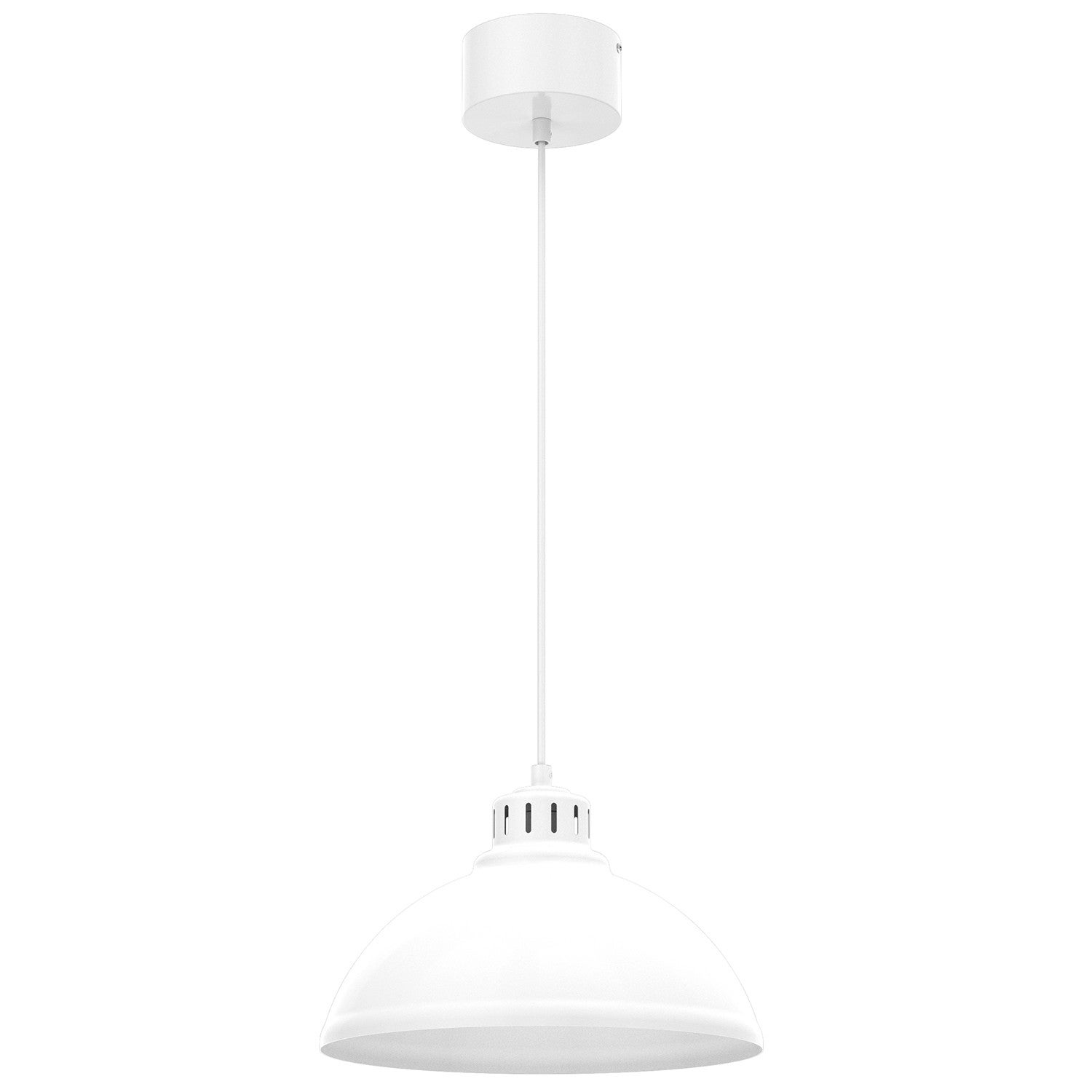 Lampa wisząca Sven biały matowy 1xE27x15W wym: 110 x 30 x 30 cm metal Luminex