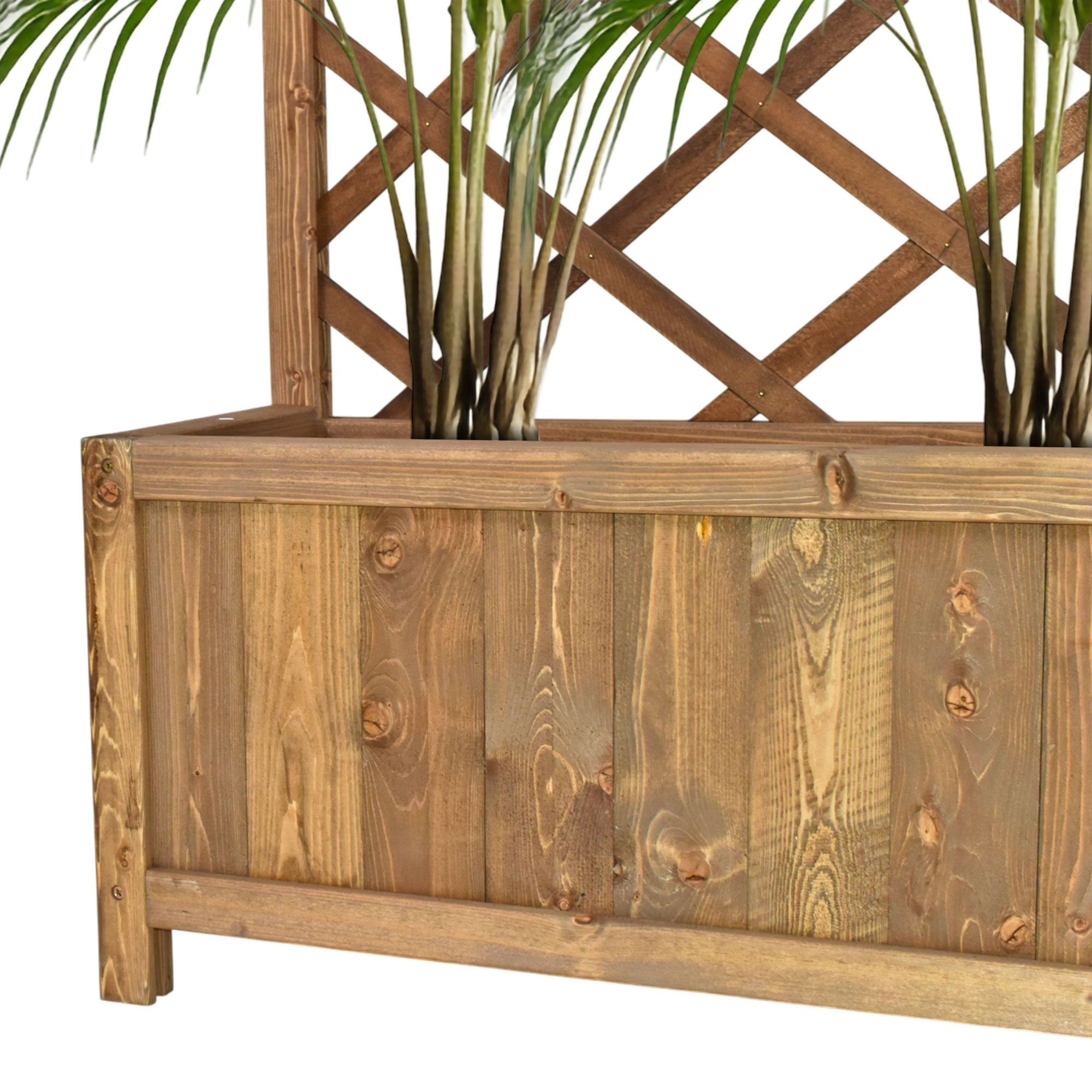 Dorothy - Jardinière en bois de cèdre imprégné avec espalier H180 cm - 3