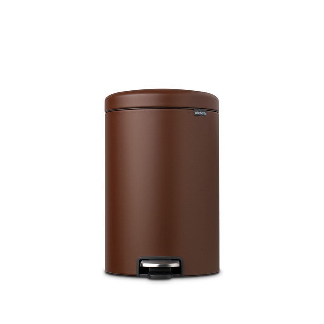 Patttumiera A Pedale Eluno 3 Litri Con Coperchio In Bambù E Soft-close, Per Bagno O Cucina, Nera