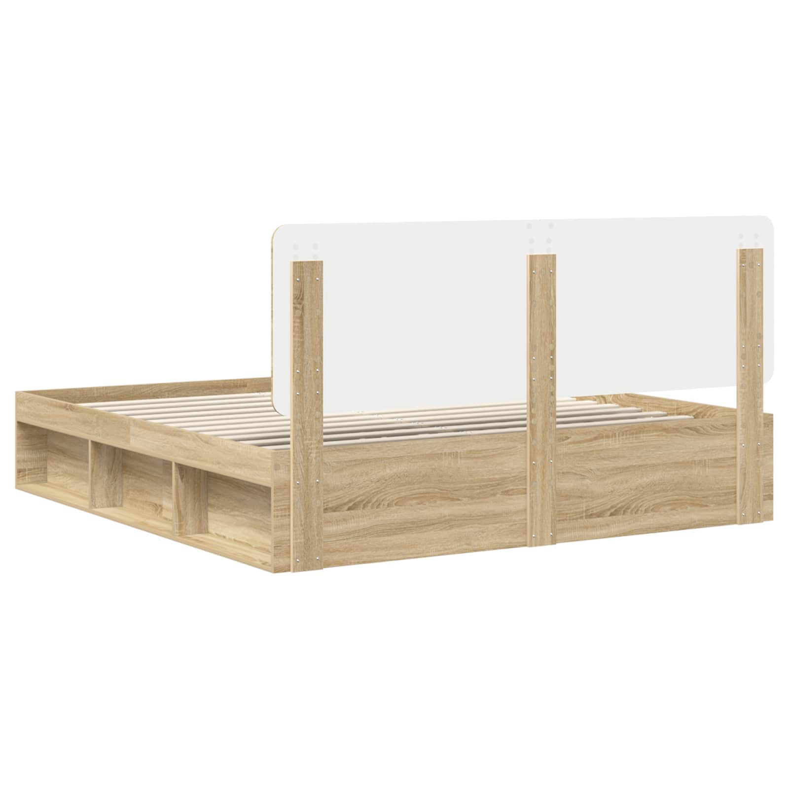 Cadre de lit 180 x 200 cm bois de pin massif - 9