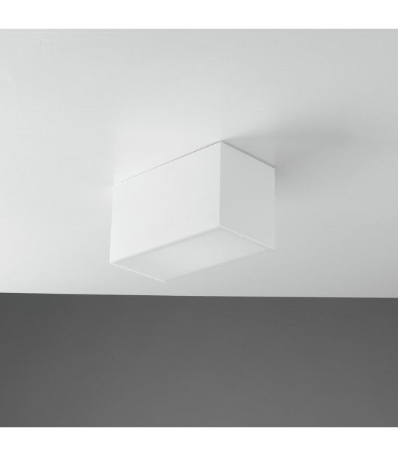 Plafonnier Encastré GIEDI - 6 Pièces Plâtre Blanc 12x12cm - GU10 Max 15W - DIY Personnalisable
