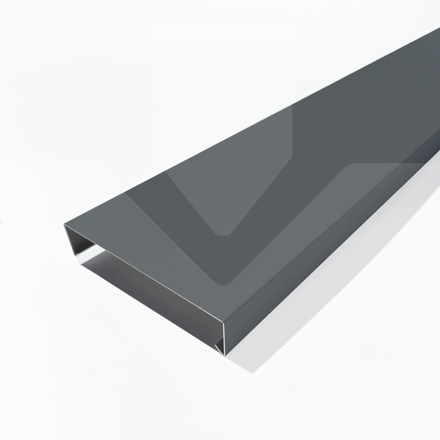 Couvertines d'acrotères plates - Gamme 200 - Aluminium Prélaqué 15/10, Couleur - 7016S, Longueur - 2000mm