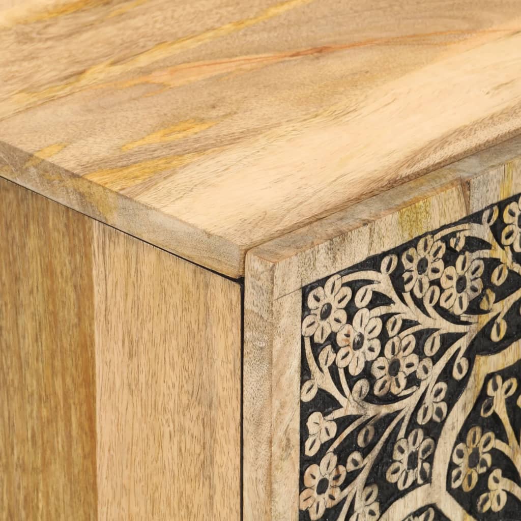 vidaXL Armoire de salle de bain 38x33x58 cm bois massif de manguier - 7