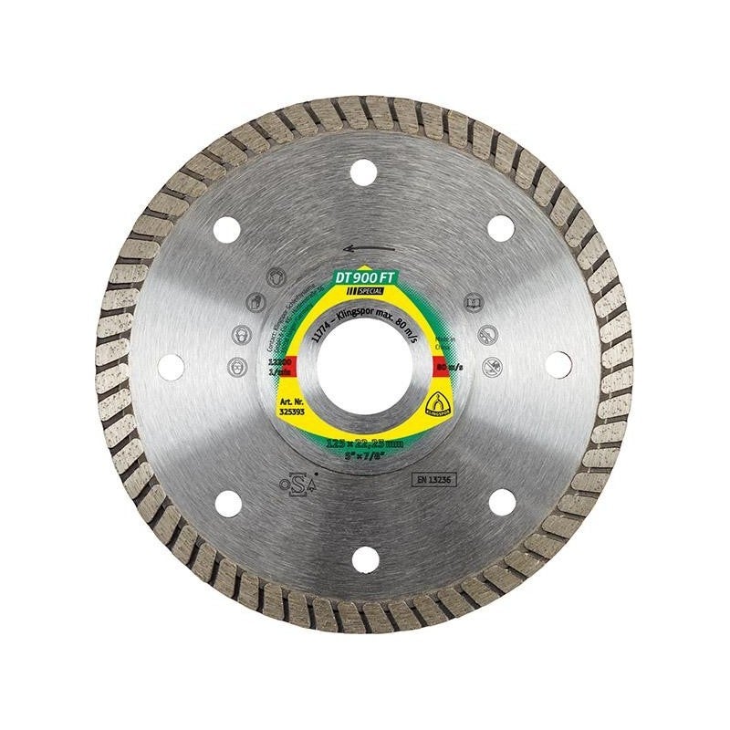 Disque Diamanté Double Action 125mm - Pour Meuleuse D'Angle - Coupe Et Meulage Béton, Pierre, Etc.