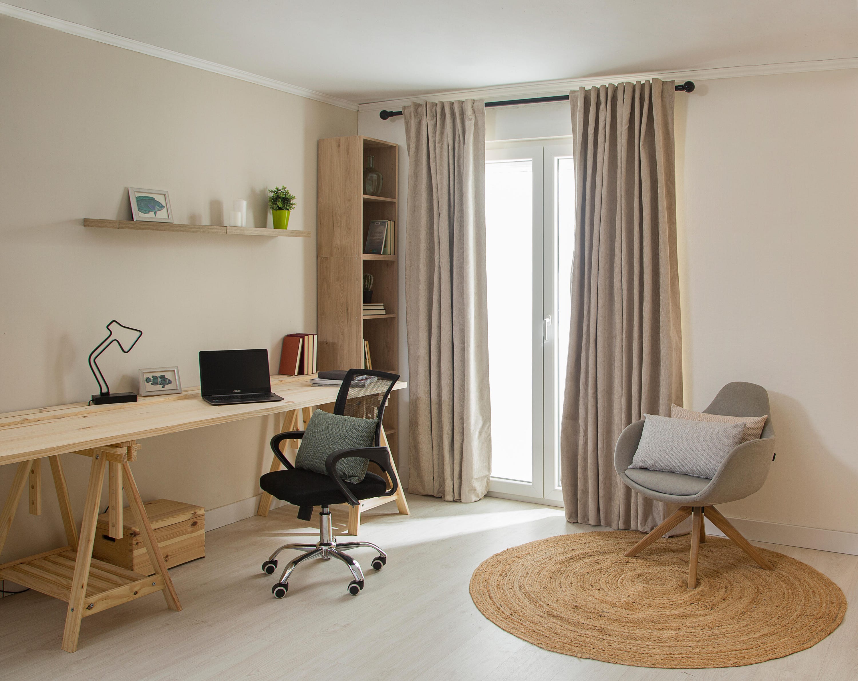 INSPIRE -Tenda termoisolante AURIANE - L.200 x H.280 cm - Velluto ciniglia - Beige - 6