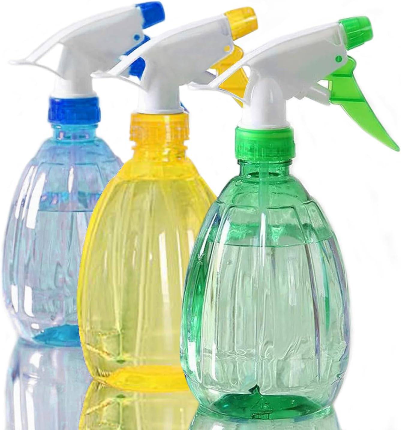 Sztuki 500 ml pustych butelek z rozpylaczem do ponownego napełniania (żółto-zielono-niebieskich)