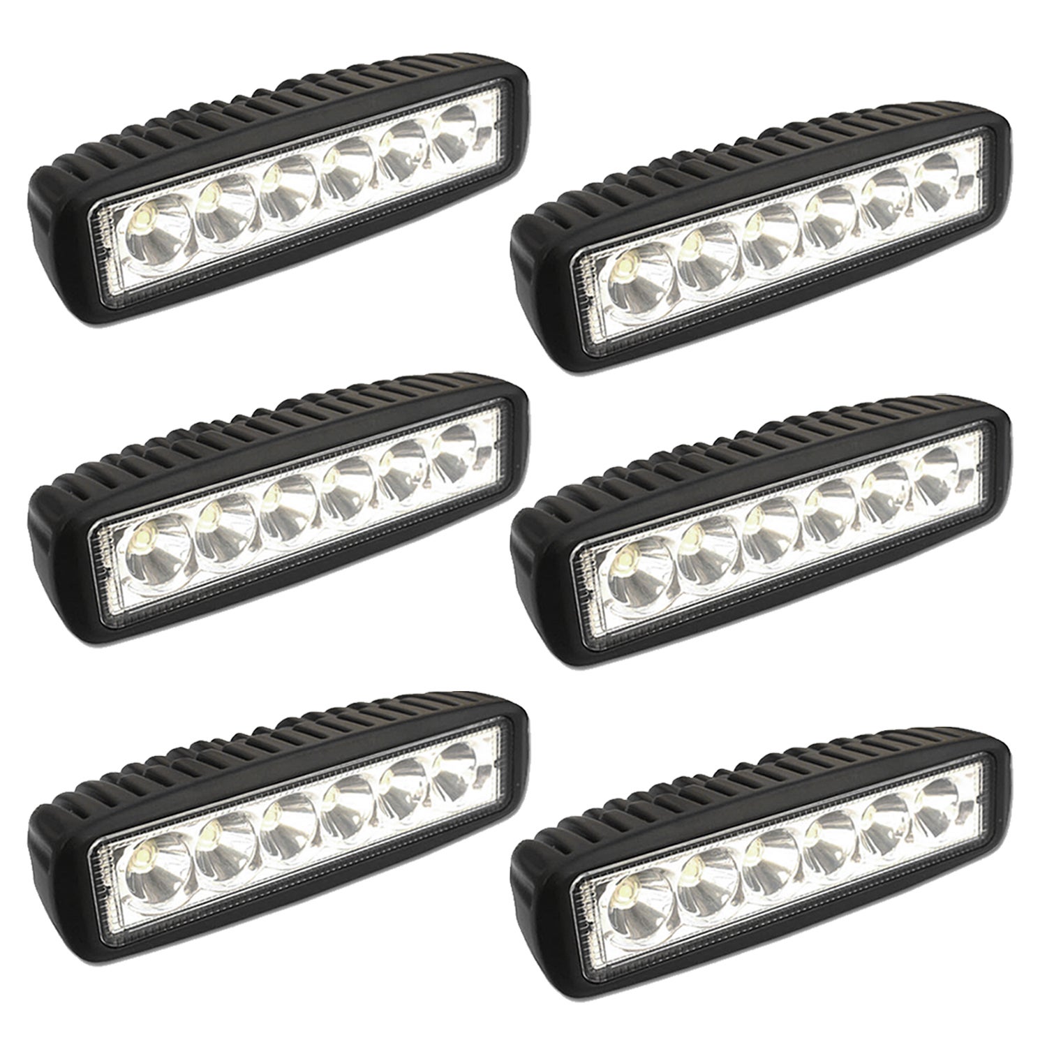 WOWLED 2 pezzi 4Inch 18W Floodlight LED Work Light Bar Luce da lavoro gruppo Driving Offroad Flood Light Bar per auto trattori camion SUV ATV barca Camp 4x4 LED Fog Lights IP67