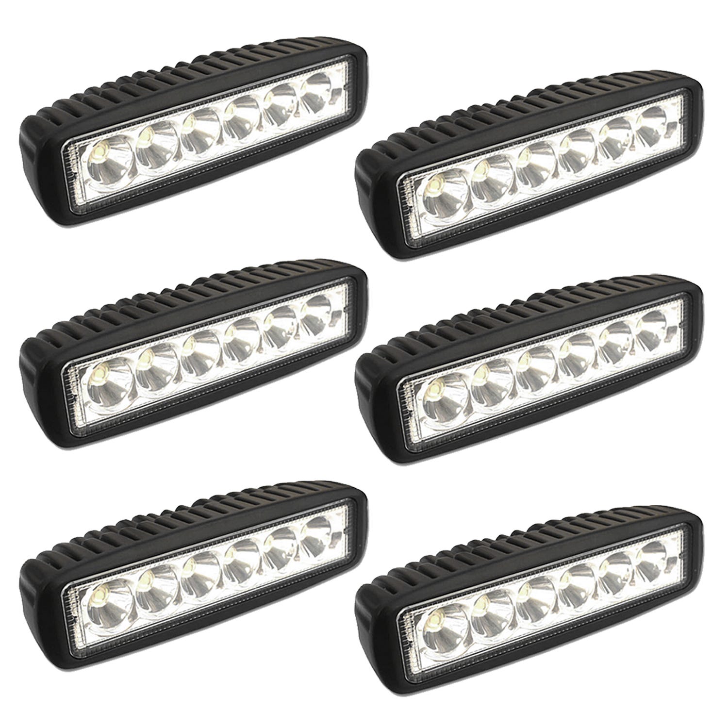 WOWLED 2 pezzi 4Inch 18W Floodlight LED Work Light Bar Luce da lavoro gruppo Driving Offroad Flood Light Bar per auto trattori camion SUV ATV barca Camp 4x4 LED Fog Lights IP67 WOWLED 2 pezzi 4Inch 18W Floodlight LED Work Light Bar Luce da lavoro gruppo Driving Offroad Flood Light Bar per auto trattori camion SUV ATV barca Camp 4x4 LED Fog Lights IP67