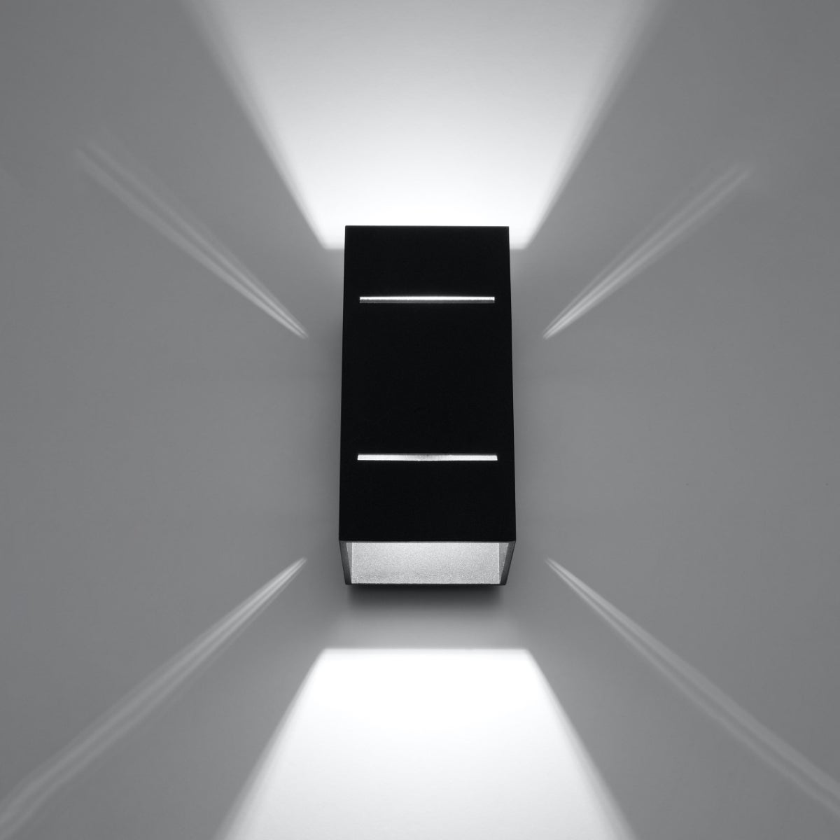 Kinkiet VIVUS czarny LED 3000K - 10x12x20cm Sollux