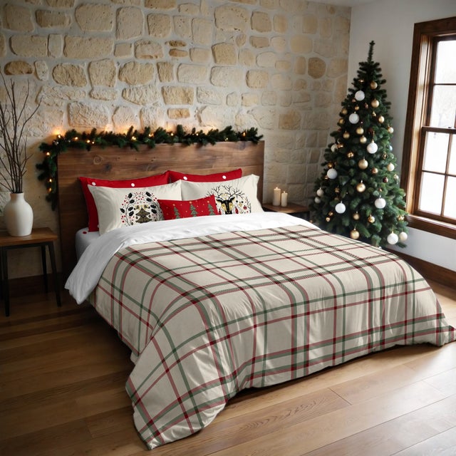 Housse de couette avec boutons-pression multicolor 260x240 cm