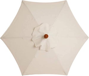 Copertura Ricambio Per Ombrellone 3 Metri 8 Stecche – Telo UV30+ Impermeabile Bianco - 6
