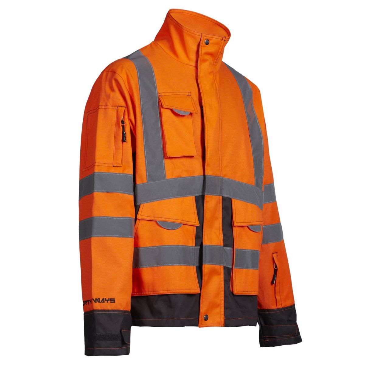 VESTE HV DE TRAVAIL ASFUR ORANGE FLUO - NORTH WAYS - Taille 3XL - 3