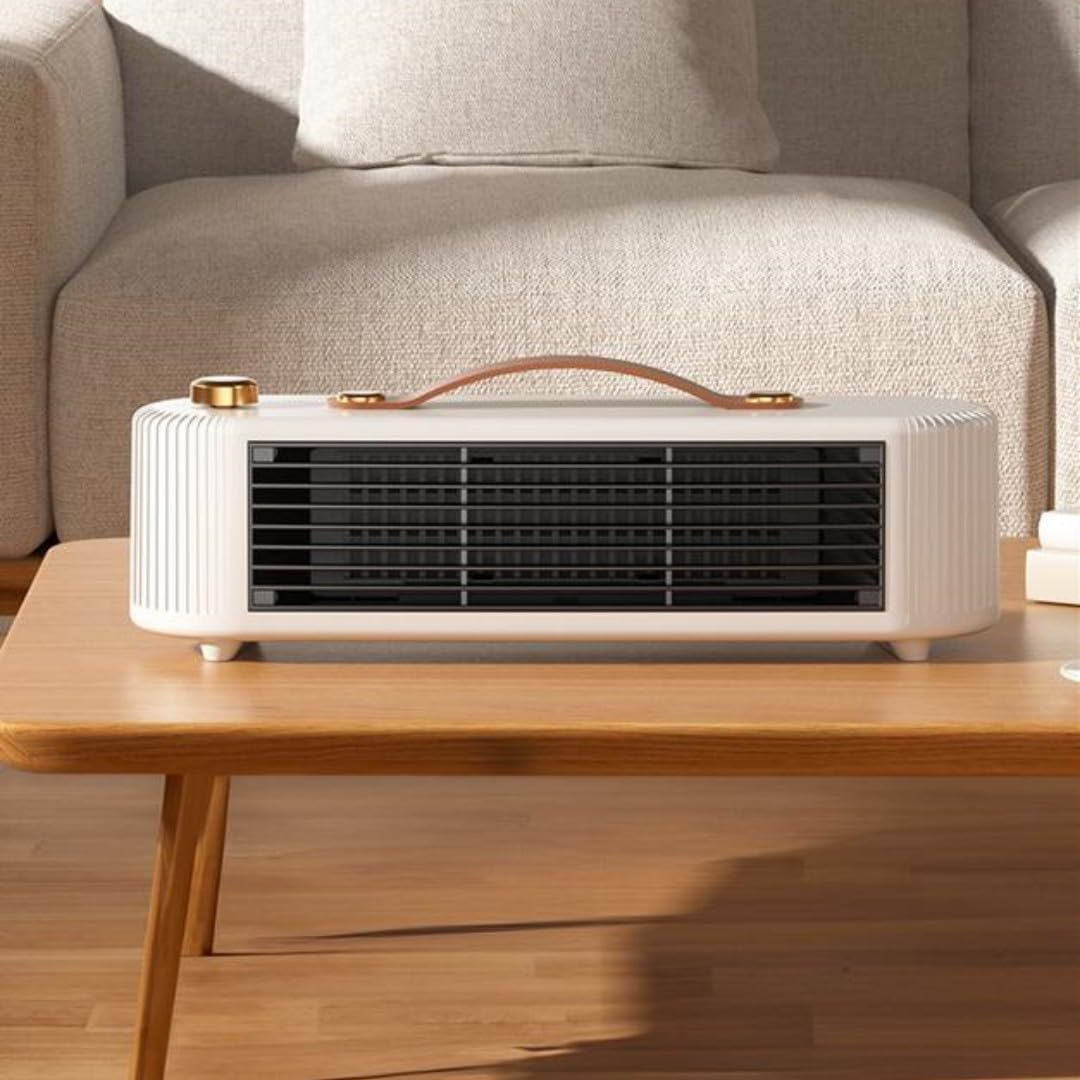 Chauffage céramique portable à faible consommation pour le camping en tente et chauffage d'urgence économe en énergie (blanc) - 4