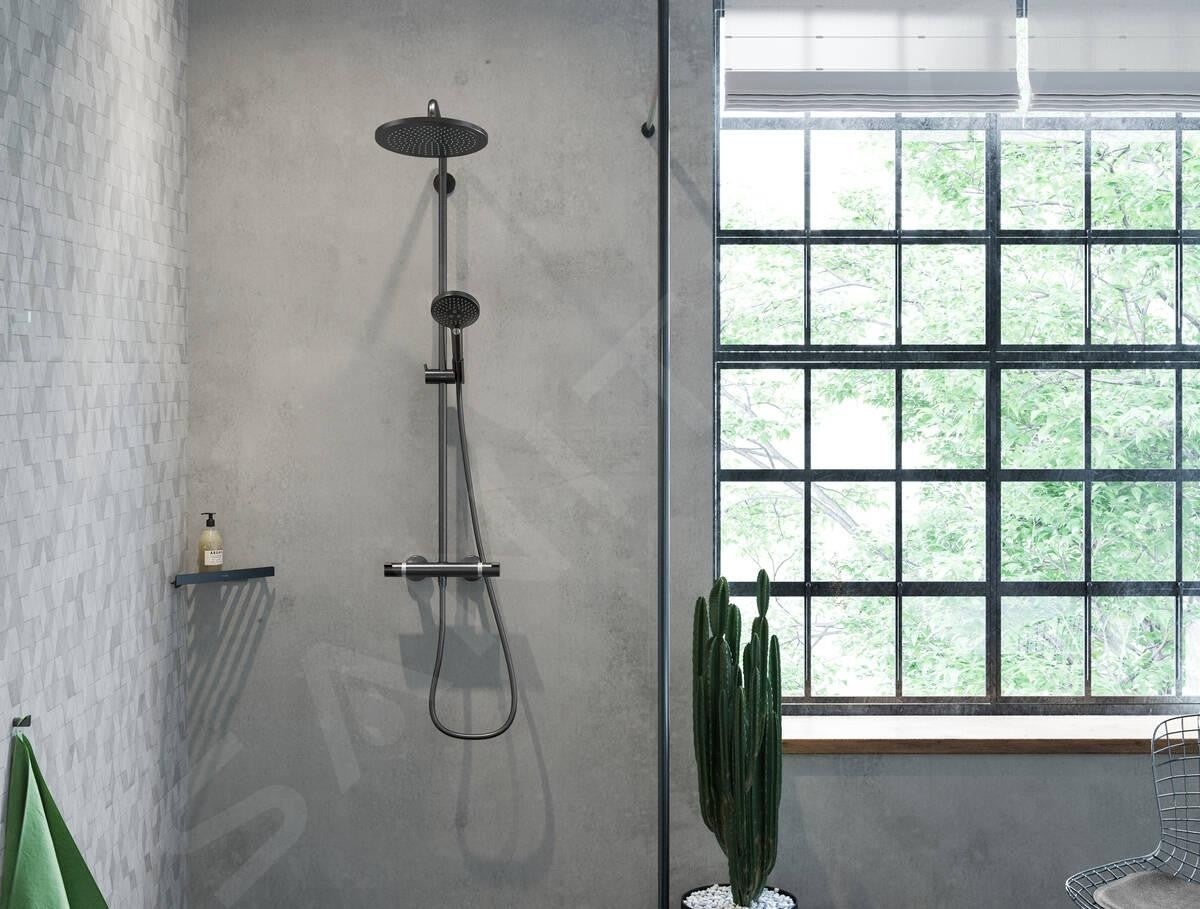 HANSGROHE Tablette d'angle noir mat AddStoris - 10