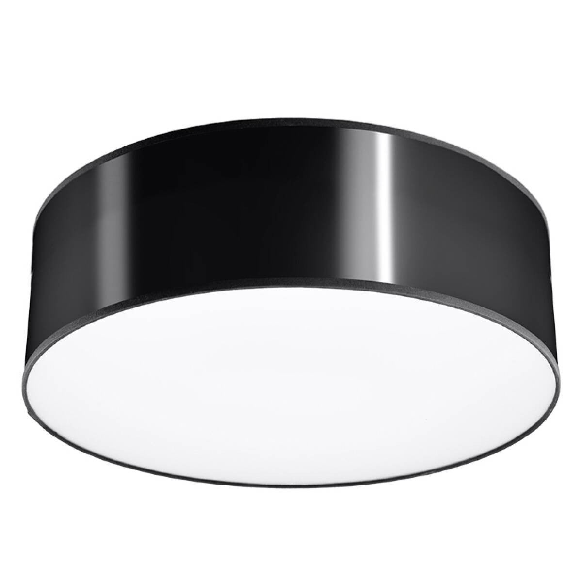 Plafon Arena okrągły czarny 1xE27x15W wym: 11 x 25 cm IP20 tworzywo sztuczne Sollux Lighting