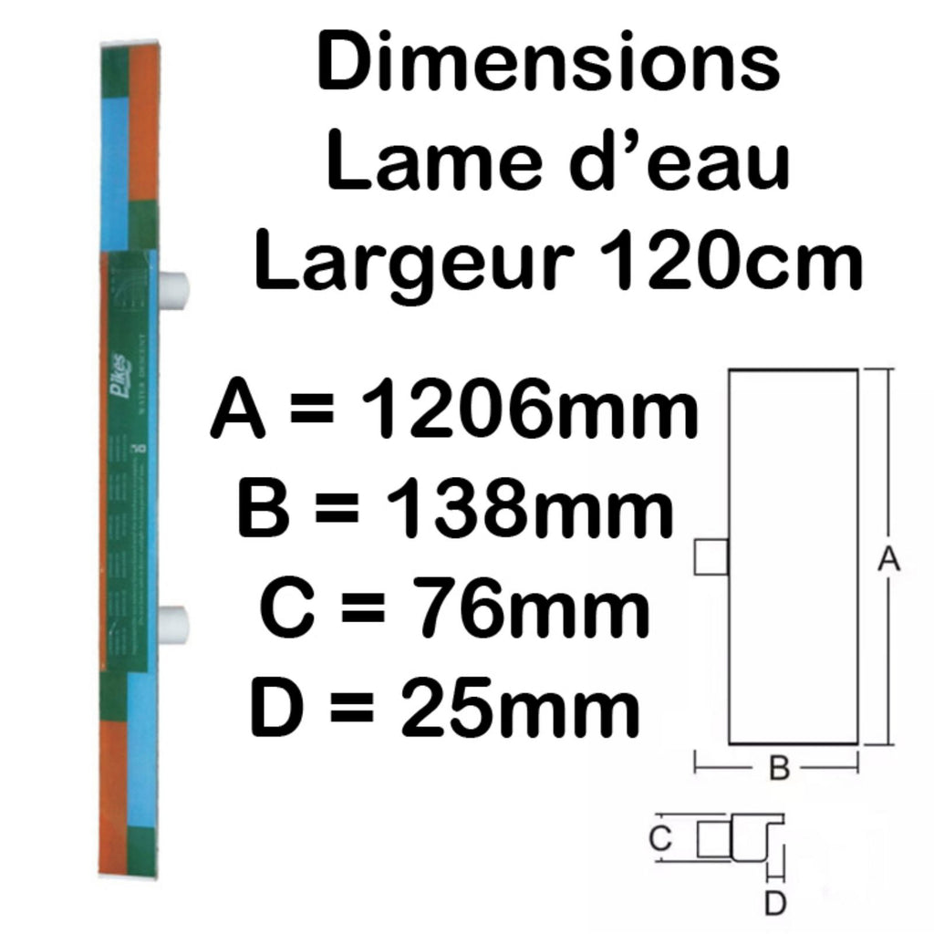 Lame d'eau Cascade en acrylique 120cm / Avec Leds intégrées / Bluetooth / Wifi / Télécommande Piscine et fontaine bassins - 3