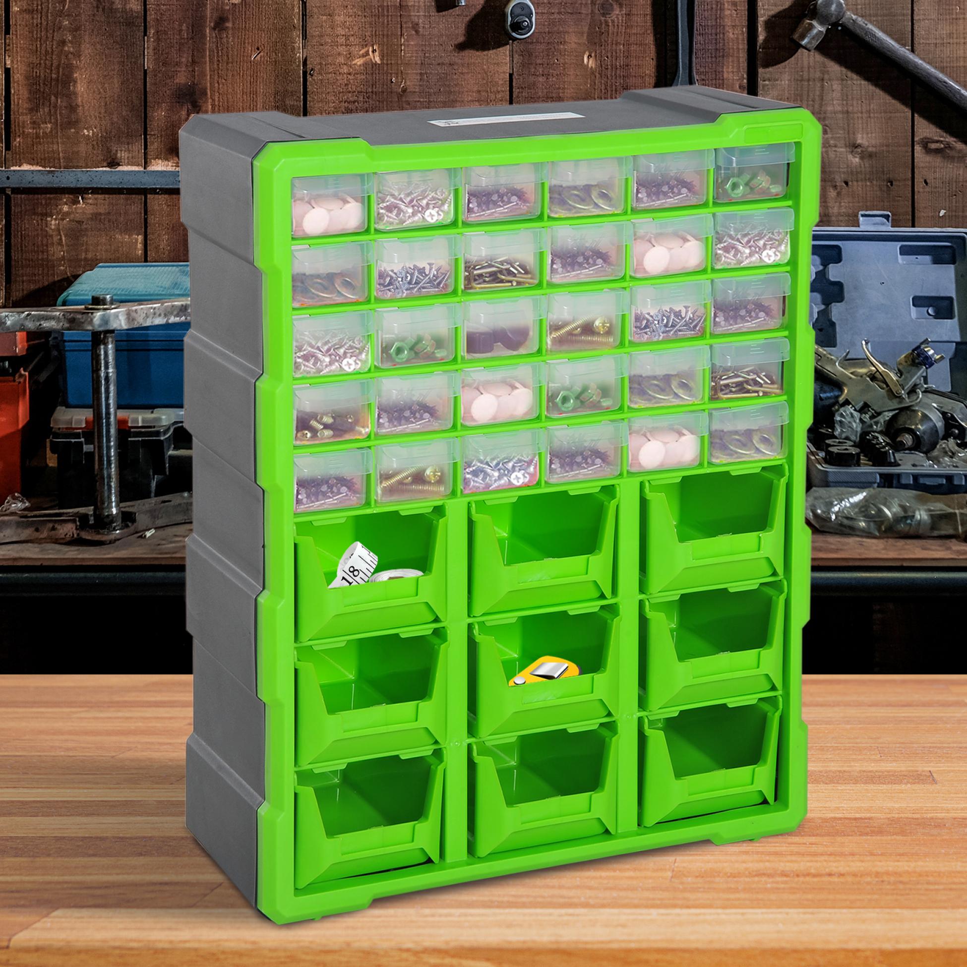 Lot De 45 Boîtes De Rangement Organisateur - Pour Vis, Outils, Bricolage - Noir