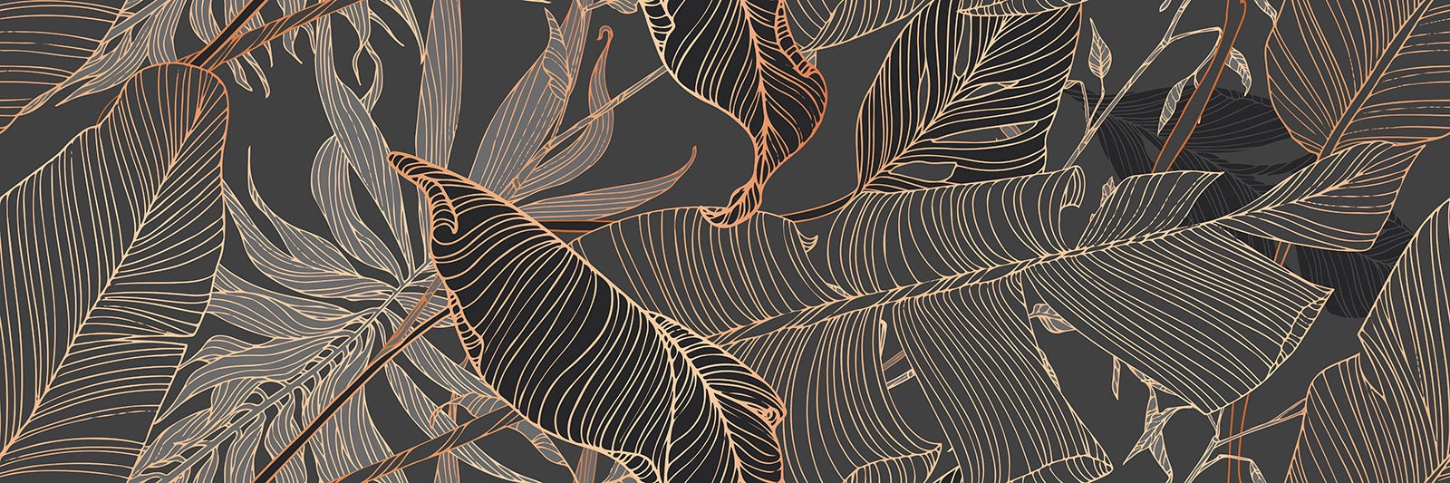 Crédence adhésive sticker décoratif pour cuisine - Feuilles tropicales - Adhésif + Protection BRILLANTE - 50x150 cm - 2