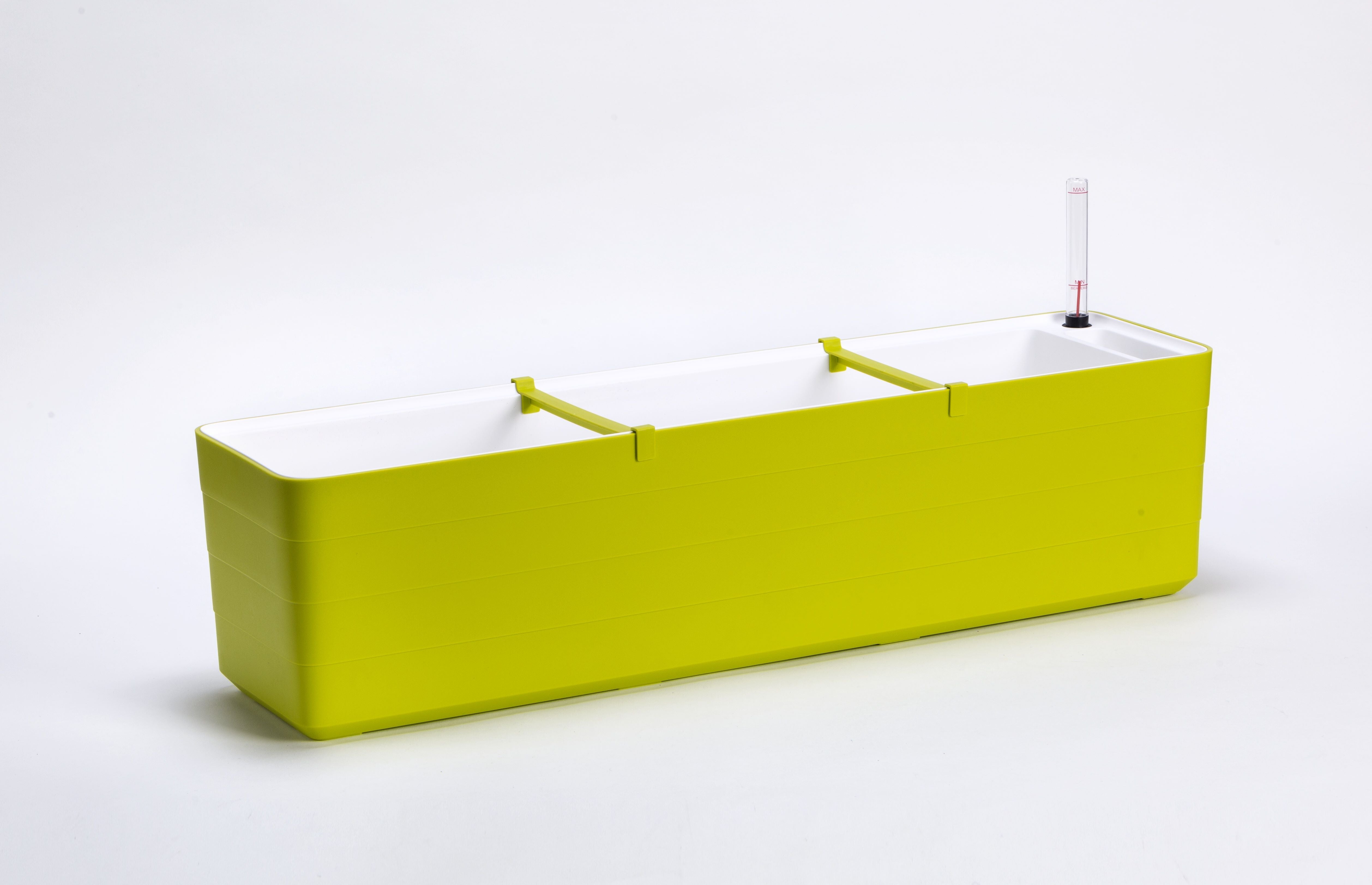 Skrzynka balkonowa BERBERIS Rim Kowalczyk 80 cm zielona z uchwytami 1 kpl