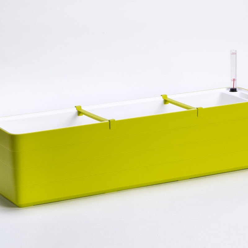 Skrzynka balkonowa BERBERIS Rim Kowalczyk 80 cm zielona z uchwytami 1 kpl