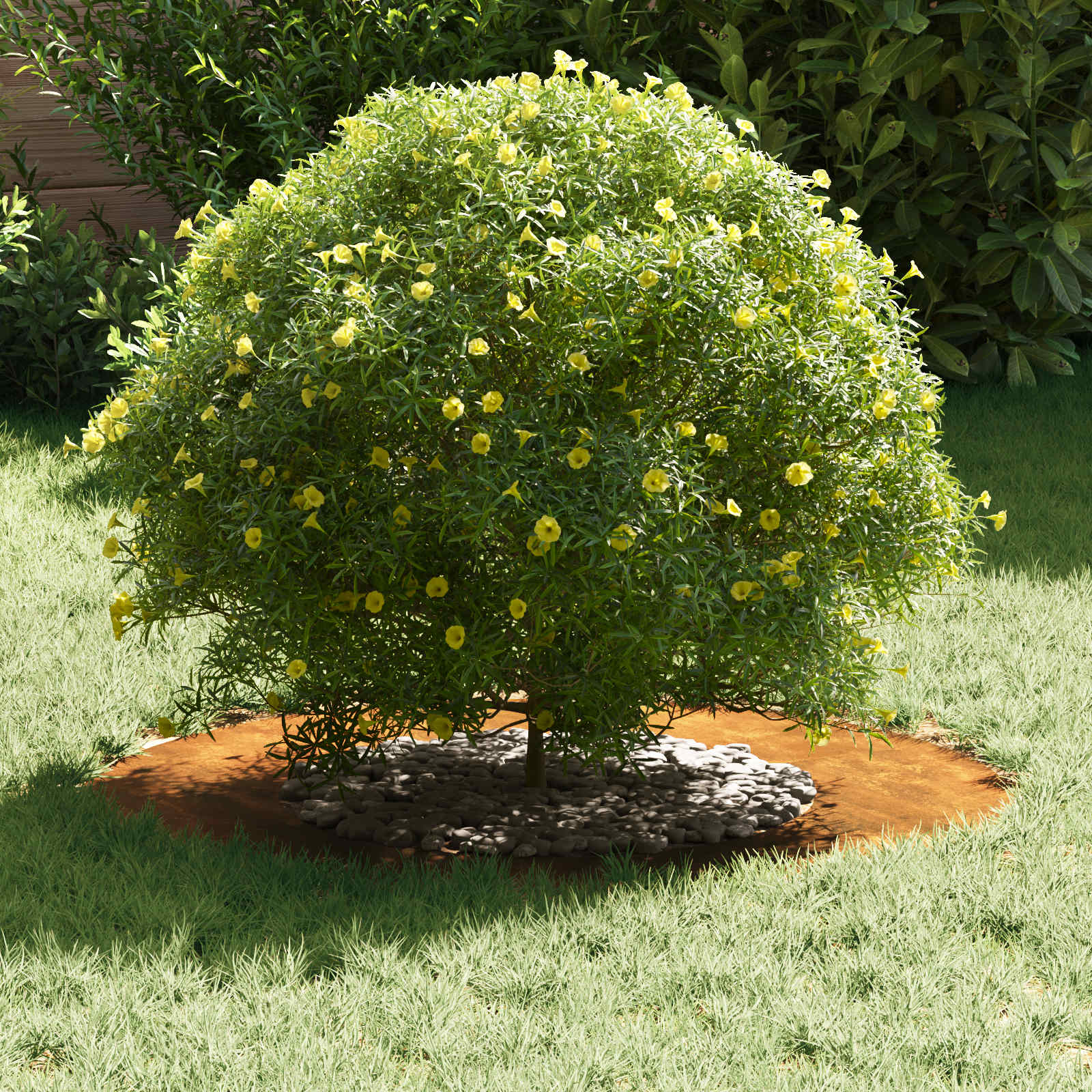 adecuado para Anillo de Árbol Plano Oxidado Ø40/70 cm vidaXL - 3