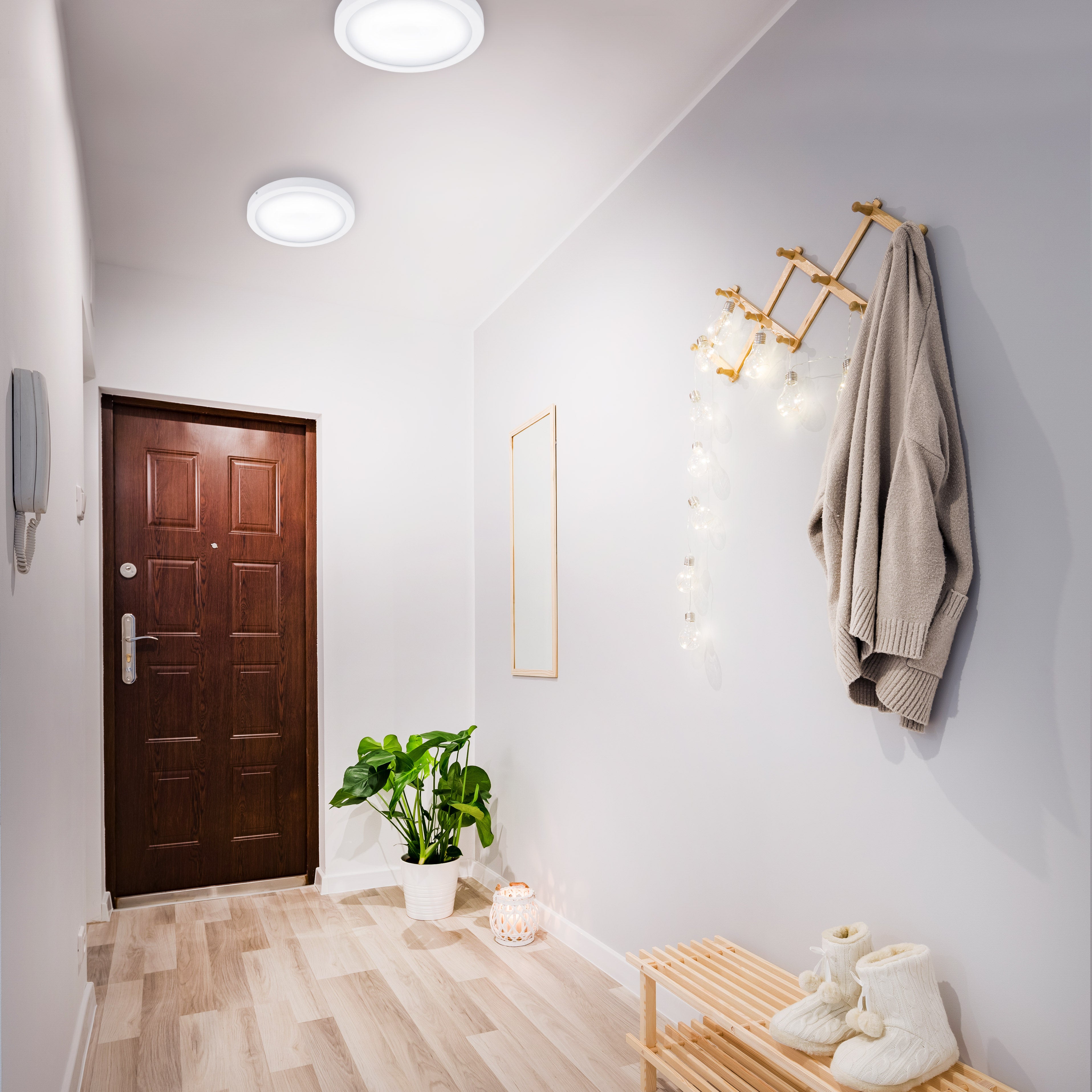 Briloner Leuchten – Luminaire Led, Lampe De Plafond, Plafonnier 21 Watt, 2.000 Lumen, 4.000 Kelvin, Rond, Blanc, - 4