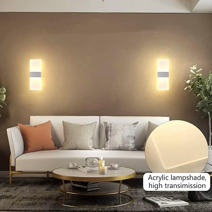 Regulowana lampa ścienna do wnętrz, lampa ścienna LED, oświetlenie ścienne do sypialni, oświetlenie ścienne, lampa ścienna do - 4