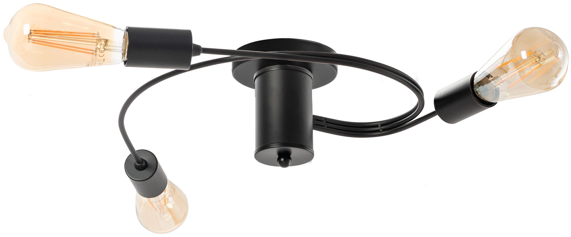 Lampa Sufitowa Toolight App742-3C Czarny