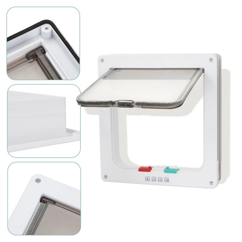 Access door Trixie 70937 White Plastic ø 28,5 cm Puerta simple Cat Flap main image 1