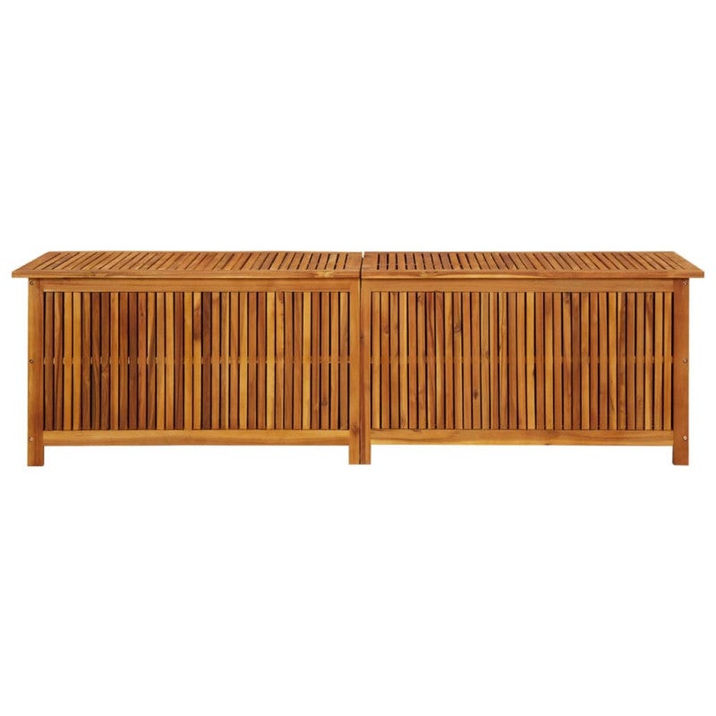 Boîte de rangement de jardin 200x50x58 cm Bois d acacia solide - 2