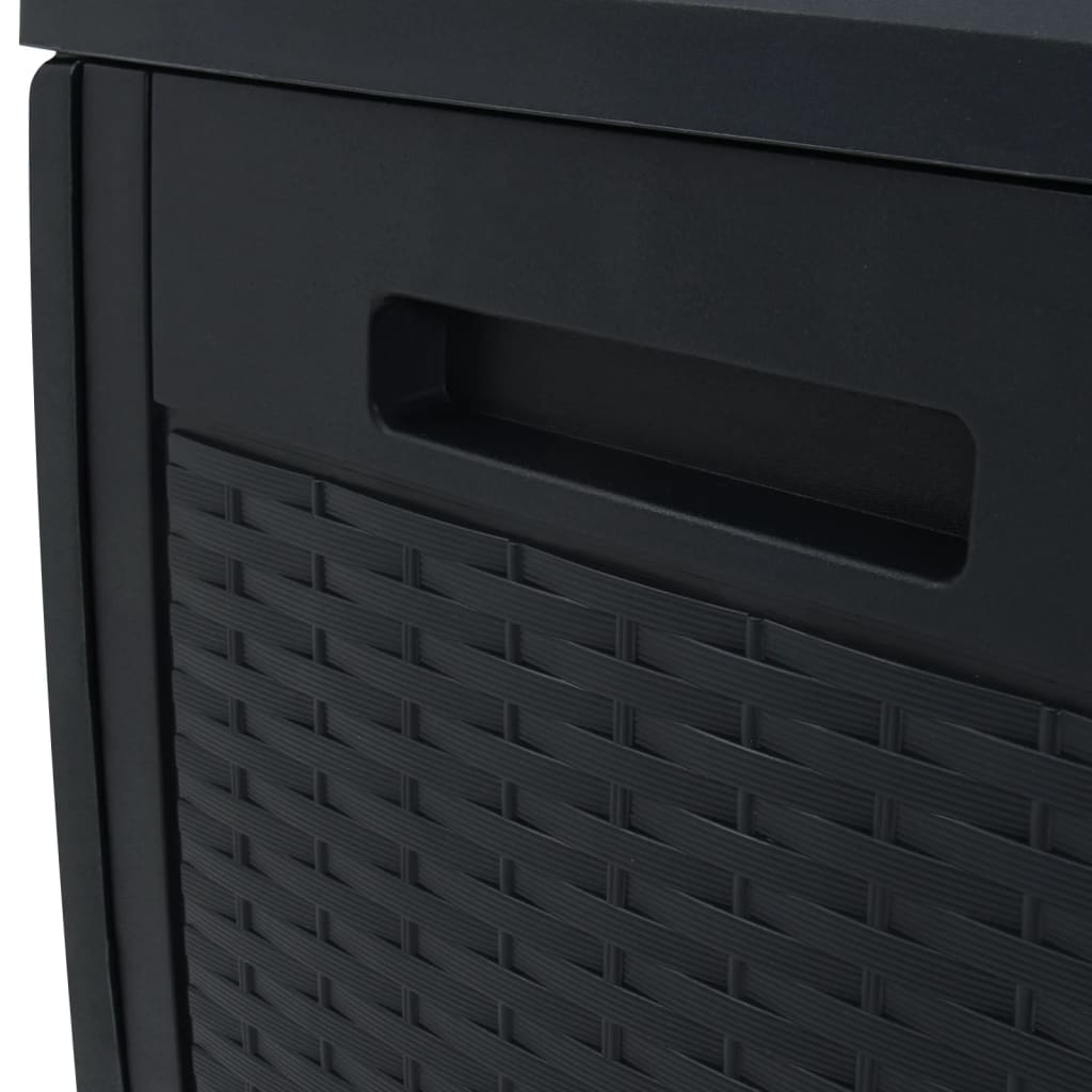 Baule da giardino 119 x 48 x 60 cm polipropilene antracite 02_0013141 - 6