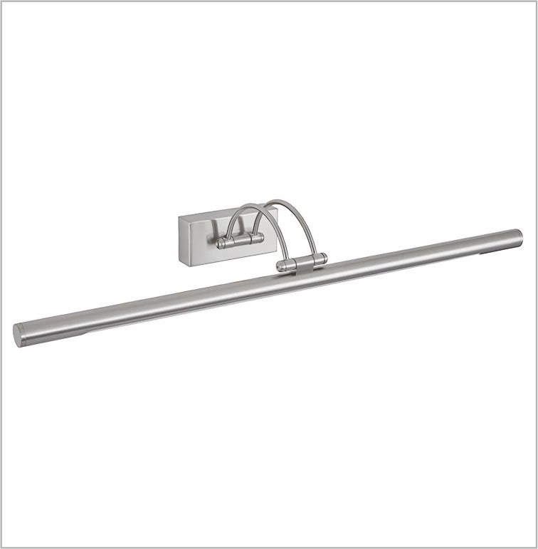 Kinkiet LED do oświetlania obrazów, luster, murali, 12W, tradycyjne, ciepłe światło 3000K, nikiel matowy, przegubowy i obrotowy. 65cm