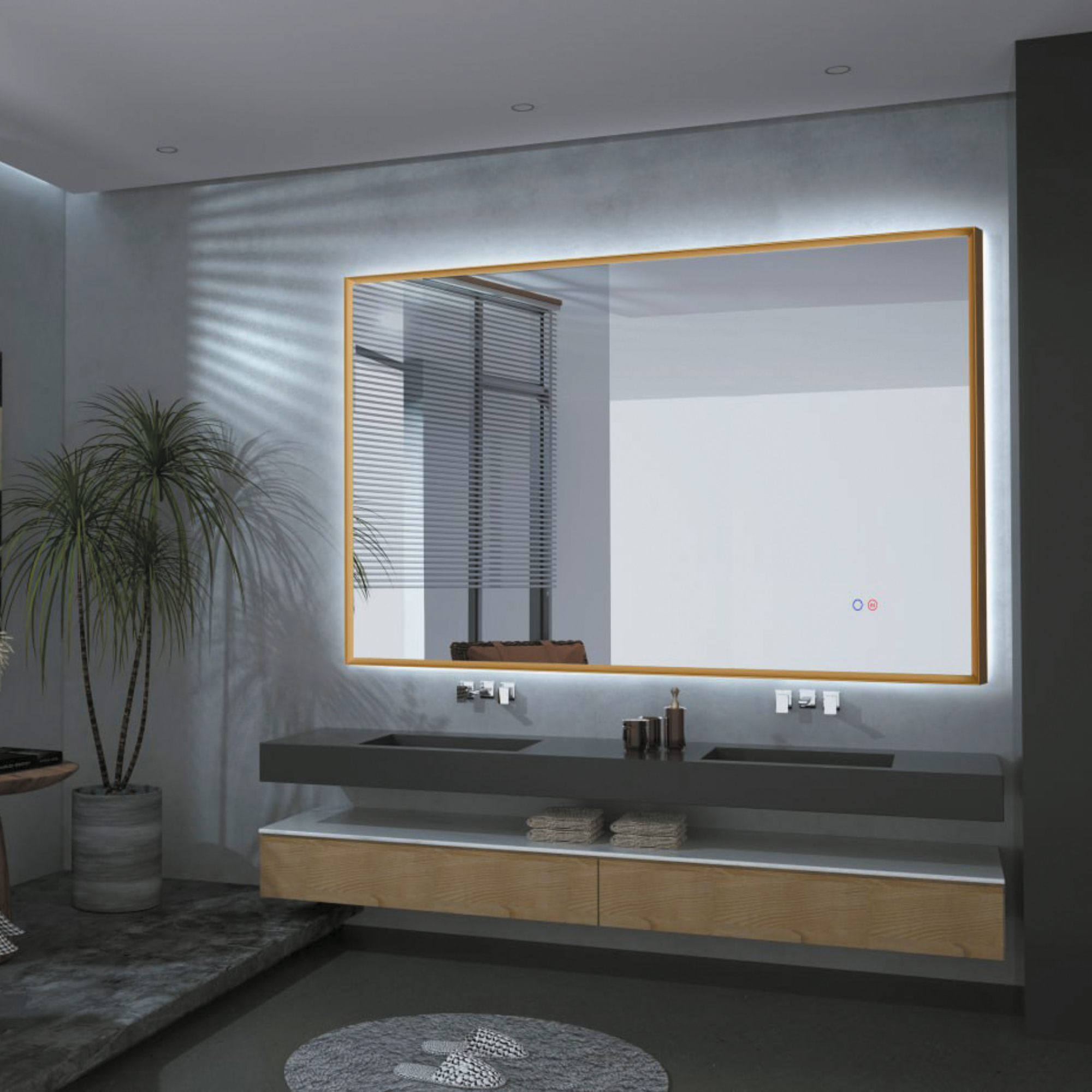 LEDIMEX - Espejo Baño con Luz LED y Antivaho 140x80cm Retroiluminado ...