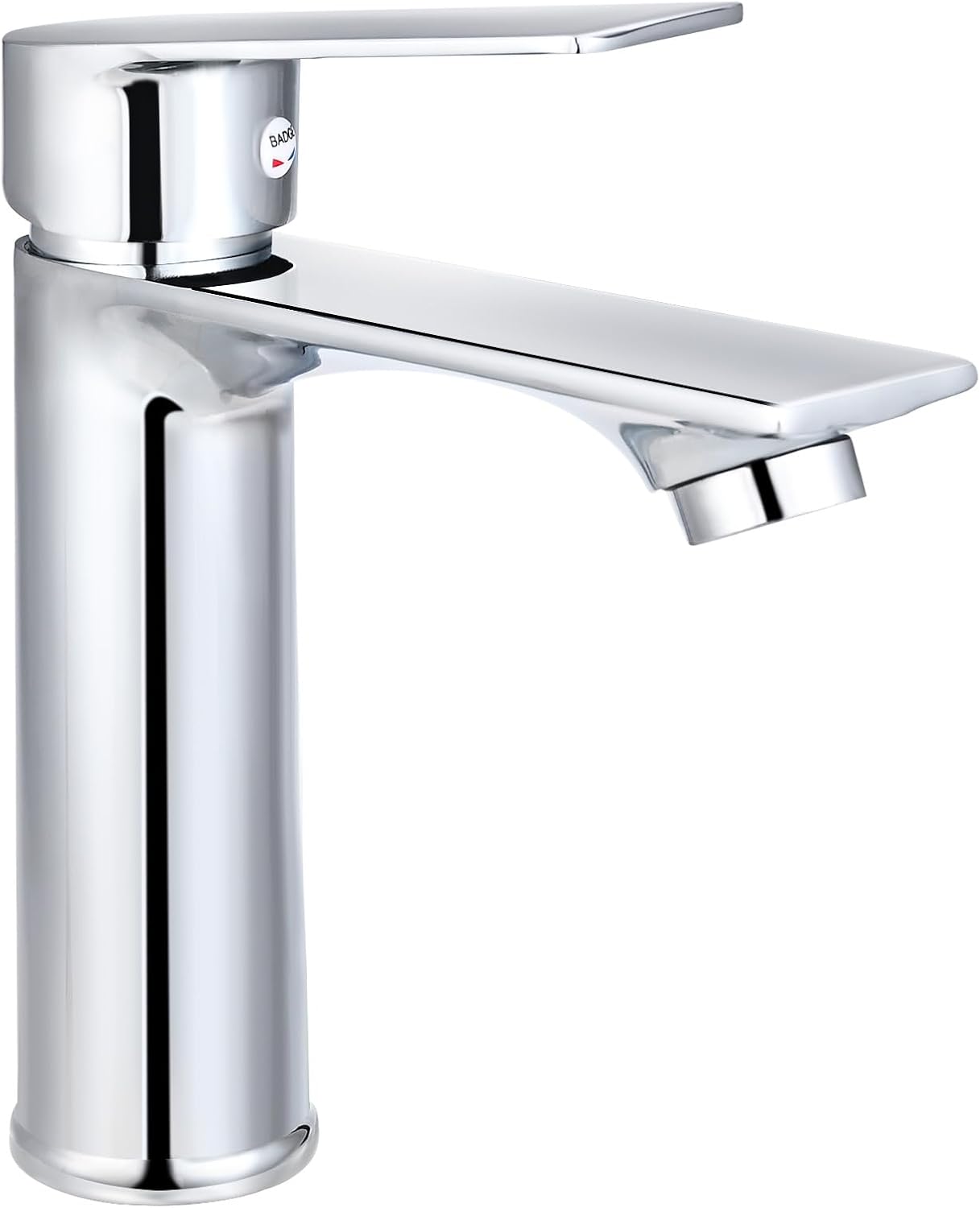 Bateria umywalkowa, bateria łazienkowa do umywalki z regulacją ciepłej i zimnej wody, chromowana