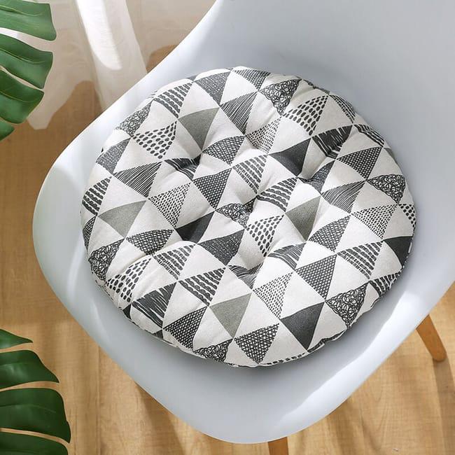 Cuscino Per Sedia Tatami 40x40 Cm Grigio – Imbottito In Cotone PP, Traspirante, Per Cucina, Ufficio, Auto, Giardino - 4