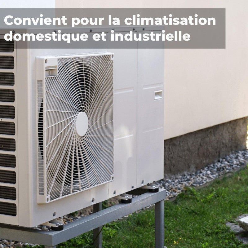 Lot de 4 Bloc d'amortissement avec écrous et rondelles pour climatisation - 6