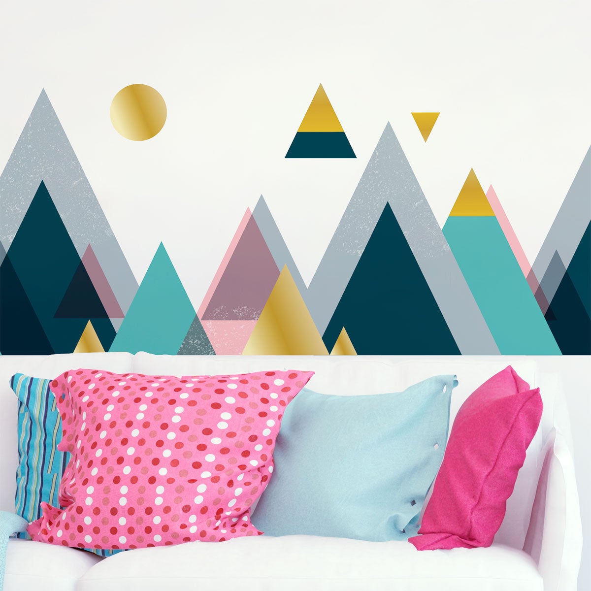 Adesivo montagna scandinavo tonga - Sticker adesivo - adesivi murali - 40x60cm - 7