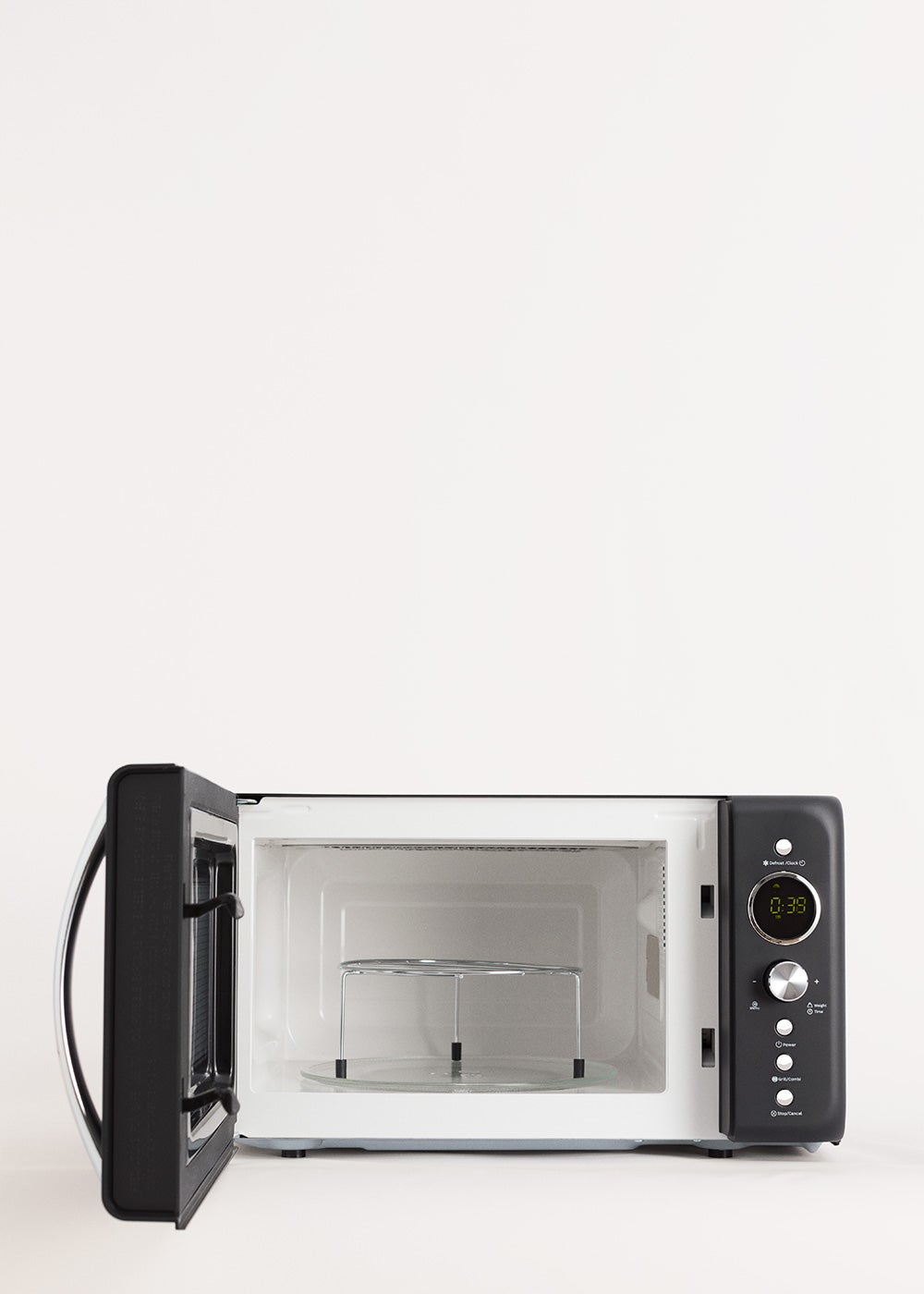 CREATE - MICROWAVE RETRO - Micro-ondes 20L gril numérique 900W- Noir - 7