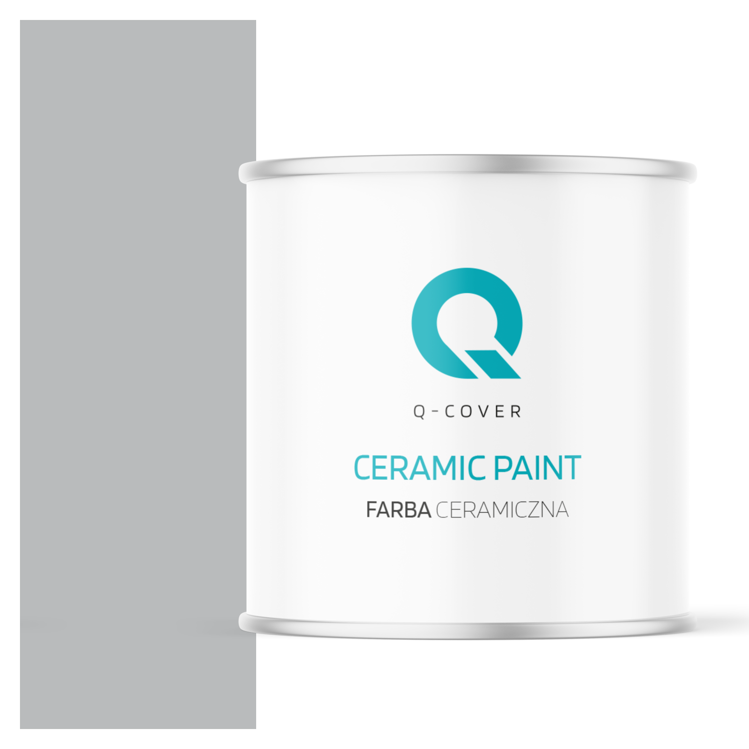 Farba Ceramiczna Do Ścian i Sufitów Q-Cover Szary H1050 Głęboki Mat 2L