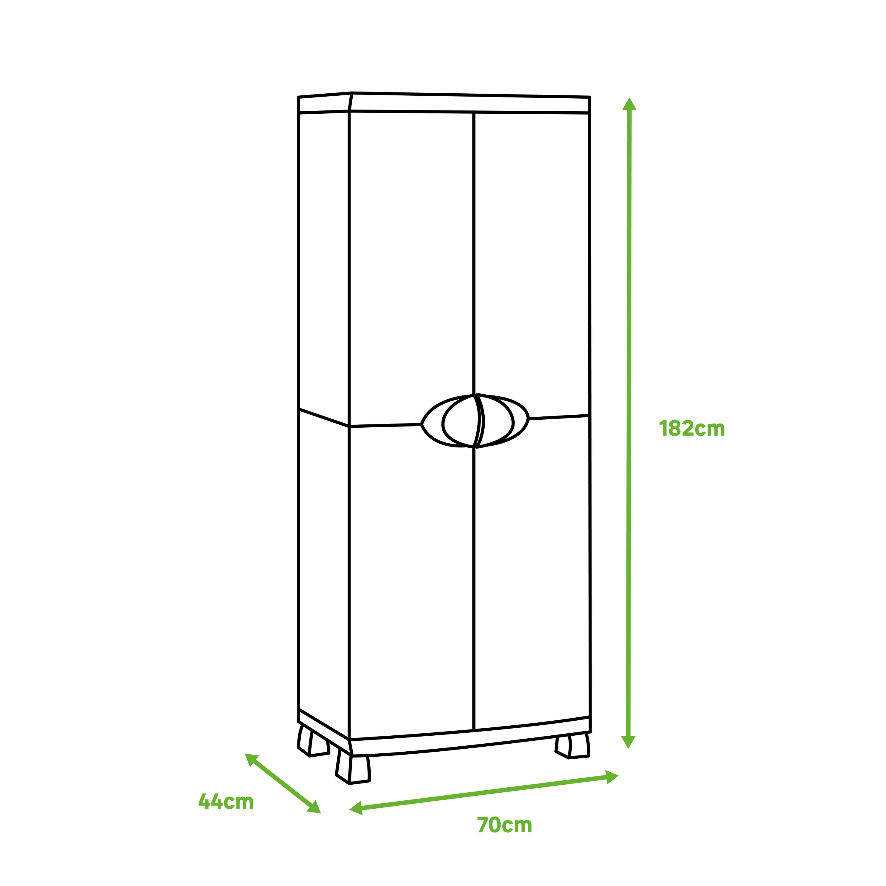 Armário de resina WAVEBASE 3700 182X70X44CM - 7