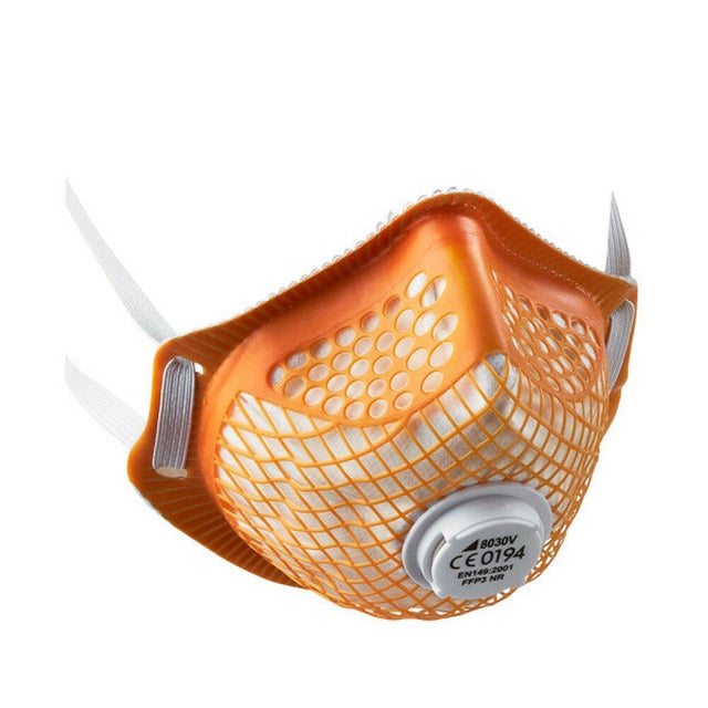 Arco Premium Masque FFP3 Valve Tour Réglable – EN 149 FFP3 NR – Polypropylène – Sans Latex Métal – APF 20 – 5 Pièces